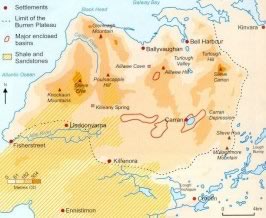 Map of the Burren, Ireland